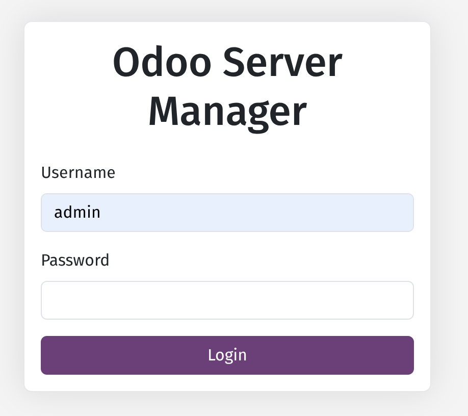 Gestión de servidores Odoo
